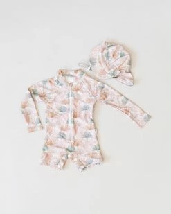 Brand new 💯 Bare and Boho Protective Swimwear Onesie & Flap Hat Set - Babies Pastel Fronds 🎁 -Baby Online store http3A2F2Fstatic.theiconic.com .au2Fp2Fbare and boho 9253 5704331 3