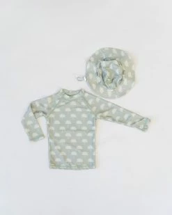 Wholesale 👍 Bare and Boho Protective Swimwear Rashie & Bucket Hat Set - Babies Sage ❤️ -Baby Online store http3A2F2Fstatic.theiconic.com .au2Fp2Fbare and boho 9537 1804331 3
