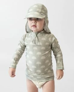 Buy ✔️ Bare and Boho Protective Swimwear Rashie & Flap Hat Set - Babies Sage 👍