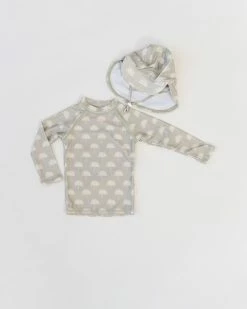 Buy ✔️ Bare and Boho Protective Swimwear Rashie & Flap Hat Set - Babies Sage 👍 -Baby Online store http3A2F2Fstatic.theiconic.com .au2Fp2Fbare and boho 9577 5804331 3