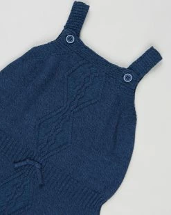 Top 10 💯 Bebe by Minihaha William Cable Knit Romper - Babies Indigo Marl 💯 -Baby Online store http3A2F2Fstatic.theiconic.com .au2Fp2Fbebe by minihaha 1176 0745231 3