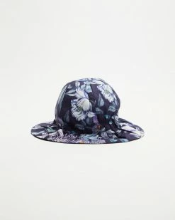 Discount 😍 Bebe by Minihaha Liberty Sunhat - Babies Stately Bouquet Navy ❤️