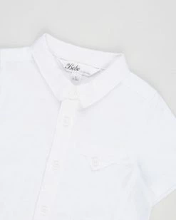 Budget ✨ Bebe by Minihaha William Knit Linen 👕 Shirt - Babies White 🎉 -Baby Online store http3A2F2Fstatic.theiconic.com .au2Fp2Fbebe by minihaha 2313 2945231 3