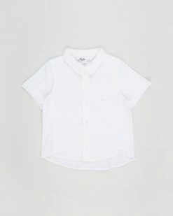 Budget ✨ Bebe by Minihaha William Knit Linen 👕 Shirt - Babies White 🎉