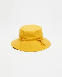 Promo 😀 Bebe by Minihaha Mustard Crinkle Sunhat - Babies 🔔