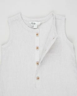 Best deal 😉 Bebe by Minihaha William Sleeveless Romper - Babies Natural 🔔 -Baby Online store http3A2F2Fstatic.theiconic.com .au2Fp2Fbebe by minihaha 3417 9745231 3