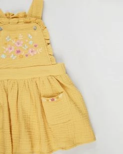 Brand new 🎉 Bebe by Minihaha Izzie Embroidered Pini 👗 Dress - Babies Yellow ✔️ -Baby Online store http3A2F2Fstatic.theiconic.com .au2Fp2Fbebe by minihaha 3428 0655231 3
