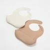 Best reviews of ❤️ Bebe by Minihaha 2-Pack Silicone Bibs OAT/BRICK ✨