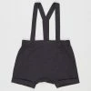 New 👍 Bebe by Minihaha Oscar Shorts With Braces - Babies Charcoal 👏