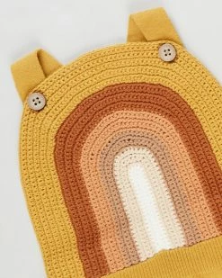 Buy ❤️ Bebe by Minihaha Riley Rainbow Crochet Knit Romper - Babies Earth Rain 🔥 -Baby Online store http3A2F2Fstatic.theiconic.com .au2Fp2Fbebe by minihaha 6594 9045231 3