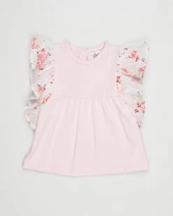 Brand new 🧨 Bebe by Minihaha Izzie Flutter Tee - Babies Pink 🔥