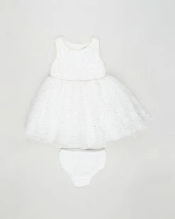 Promo 🧨 Bebe by Minihaha Gold Trim Daisy 👗 Dress - Babies Print 💯