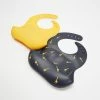 Deals ❤️ Bebe by Minihaha 2 Pack Silicone Bibs - Babies Giraffe Print & Mustard 🤩