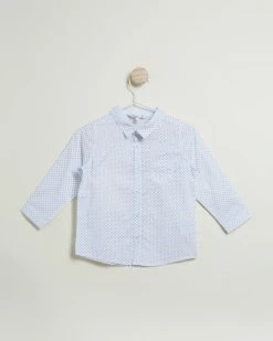 Wholesale 🎁 Bebe by Minihaha Charlie LS Print 👚 Shirt - Babies Cloud Ditsy 🔥