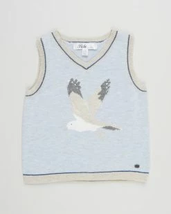 Flash Sale 🔥 Bebe by Minihaha William Seagull Vest - Babies-Kids Blue ❤️