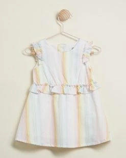 Discount 👏 Bebe by Minihaha Maisie Stripe 👗 Dress - Babies Multi ✔️