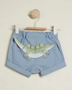 Buy 🧨 Bebe by Minihaha Jasper Crocodile Soft Shorts - Babies Blue 😉