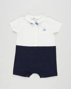 Best deal 👏 Bebe by Minihaha Liberty Bow Tie Romper - Babies Multi 🔥