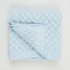 Best deal 💯 Bebe by Minihaha Knitted Pointelle Blanket Blue 👏