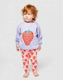 Cheapest 🤩 Bobo Choses Strawberry Sweatshirt - Babies Lavender 🤩