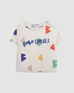 Coupon ✔️ Bobo Choses B.C Allover Short Sleeve T-Shirt- Babies Off White 🌟