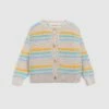 Deals 🌟 Bobo Choses Stripes Jacquard Cardigan - Babies Off White 🔥