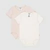 Buy 🔥 Bonds Baby Organic Short Sleeve Bodysuit 2-Pack - Babies Pink & Macadamia 👍