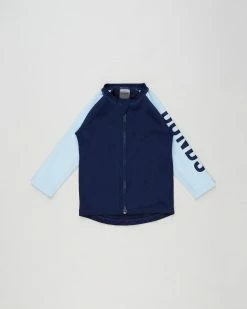 Hot Sale 🥰 Bonds Baby Long Sleeve Zip Rashie - Babies Black Sea 👍