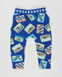 Best Pirce ❤️ Bonds Baby Stretchies Leggings - Babies Bonds Mix Tape Blue Mountains 🧨
