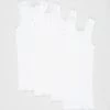 Outlet 🎉 Bonds Baby 4-Pack Vests - Babies White 👍