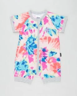 Cheapest ✨ Bonds Baby Short Zippy Wondersuit - Babies Kaleidoscope Tie Dye 😍