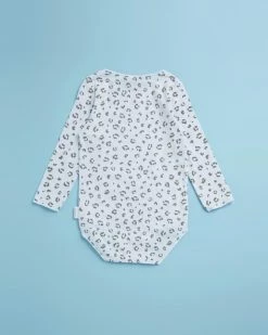 Best Sale ✨ Bonds Baby Wonderbodies Long Sleeve Bodysuit 2 Pack - Babies Mini Spot Leopard White & New Grey Marle 🤩 -Baby Online store http3A2F2Fstatic.theiconic.com .au2Fp2Fbonds baby 1461 1896151 3