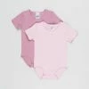 Buy 🥰 Bonds Baby Wondercool Eyelet SS Bodysuit 2-Pack - Babies Sweet Mauve & Windflower 😍