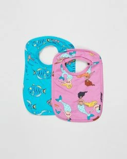 Coupon ✔️ Bonds Baby Print Tee Bib 2-Pack - Babies Mermaid & Fish ⌛