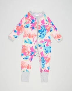 Best Sale 😍 Bonds Baby Zip Wondersuit - Babies Kaleidoscope Tie Dye 😍