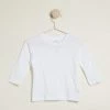 New 🧨 Bonds Baby Long Sleeve Aussie Cotton Crew Tee - Babies Nu White 😍