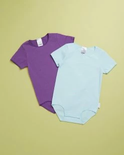 Brand new 🤩 Bonds Baby Organics Wonderbodies SS Bodysuit - Babies - 2 Pack Pack 02 🧨