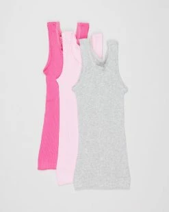 Buy ⌛ Bonds Baby 3-Pack Vests - Babies Pink 🎁