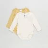 Top 10 🧨 Bonds Baby Organics Long Sleeve Bodysuit 2-Pack - Babies Sun Child Mustard Rush & Macadamia 🎉