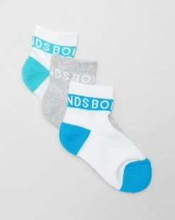 Cheapest ✨ Bonds Baby Active Quarter Crew 🧦 Socks 3-Pack - Babies-Kids Blue 👍