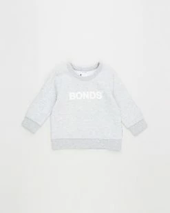 New ❤️ Bonds Baby Tech Pullover - Babies Grey Marle ❤️