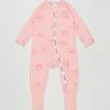 Best Pirce ❤️ Bonds Baby Wondercool Eyelet Zip Wondersuit - Babies Wondersmile Pink 🤩