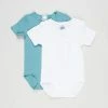 Deals 👏 Bonds Baby Wondercool Eyelet SS Bodysuit 2-Pack - Babies Sea Turtle & White 🤩