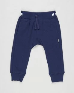 New 👏 Bonds Baby Logo Fleece Trackies - Babies Black Sea 🥰