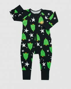 Flash Sale 🛒 Bonds Baby Zip Wondersuit - Babies 🎄 Christmas Tree Magic ✔️