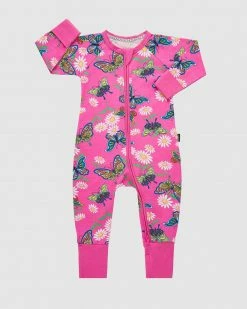 Outlet ⌛ Bonds Baby Zip Wondersuit - Babies Flutter On By Pink 💯