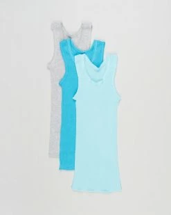 Hot Sale 🤩 Bonds Baby 3-Pack Vests - Babies Blue 🔥