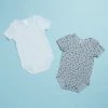 Budget 🛒 Bonds Baby Wonderbodies Short Sleeve Bodysuit 2-Pack - Babies Mini Spot Leopard Goosebumps & White 🔥