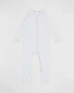 Coupon 👍 Bonds Baby Zip Wondersuit - Babies Grey & White 😍