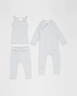 Best Pirce 💯 Bonds Baby The Essentials Pack - Babies New Grey Marle 😉